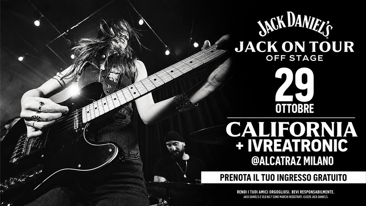 Evenimentul Jack On Tour - Off Stage debutează la Milano cu California și Ivreatronic