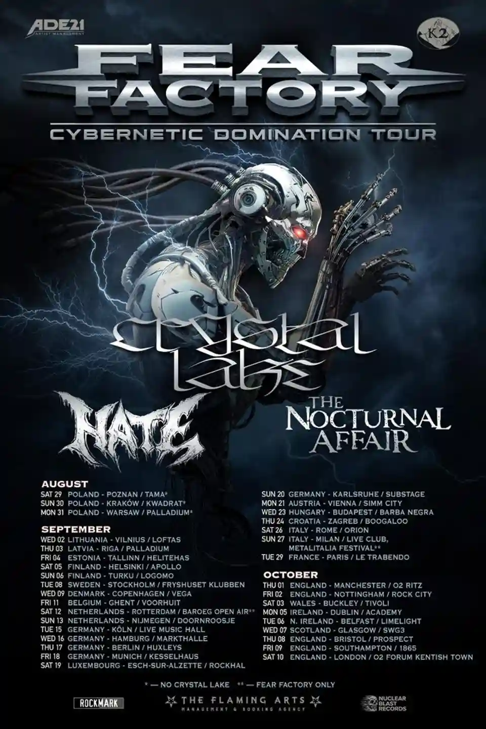 Fear Factory au concertat la Doornroosje în cadrul turneului Cybernetic Domination