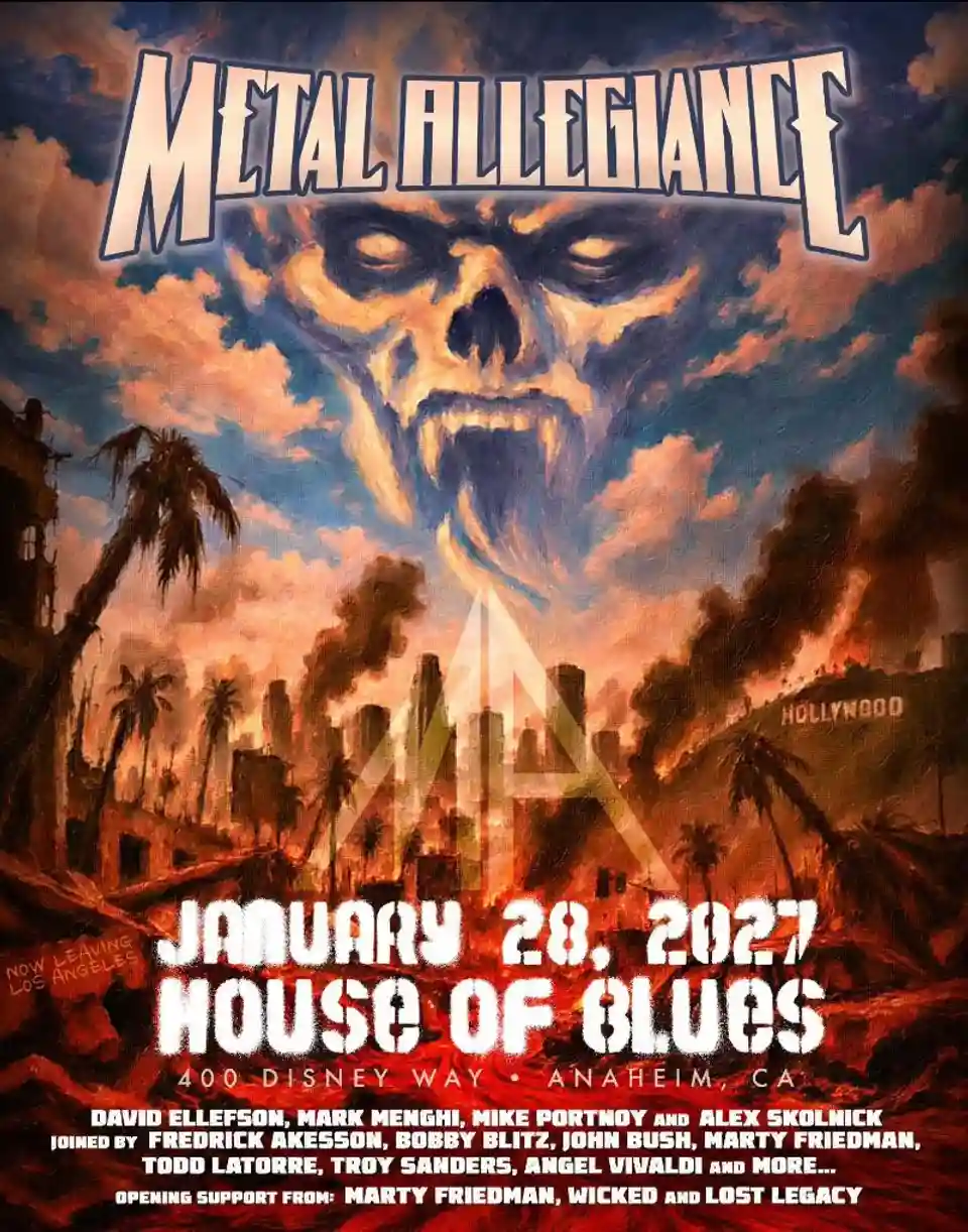 Metal Allegiance va susține un concert la House of Blues în ianuarie 2027