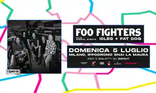 Foo Fighters au concert din cadrul festivalului I-Days Milano Coca-Cola 2026