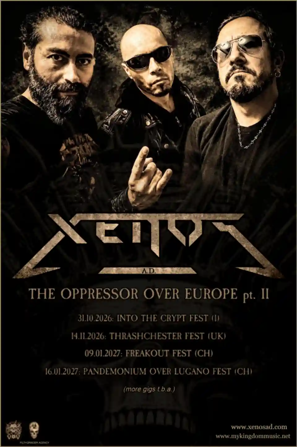 Xenos A.D. anunță datele pentru a doua parte a turneului Oppressor Over Europe