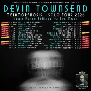 Devin Townsend a concertat la Londra în cadrul turneului european Metamorphosis