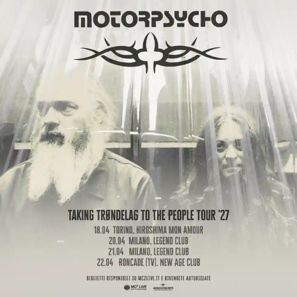 Trupa Motorpsycho anunță patru concerte în Italia în anul 2027
