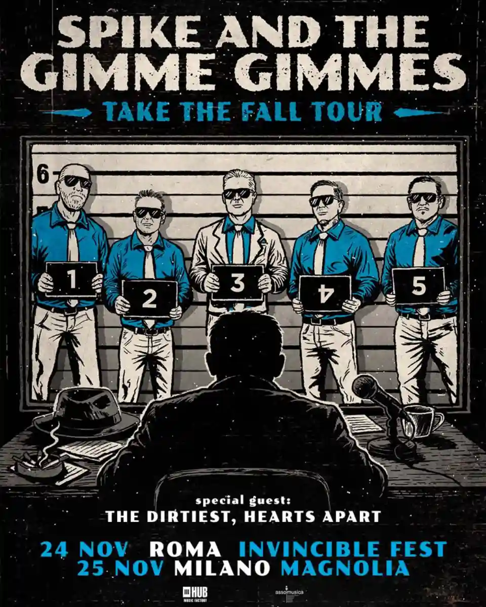The Dirtiest vor deschide concertele trupei Spike and the Gimme Gimmes în Italia