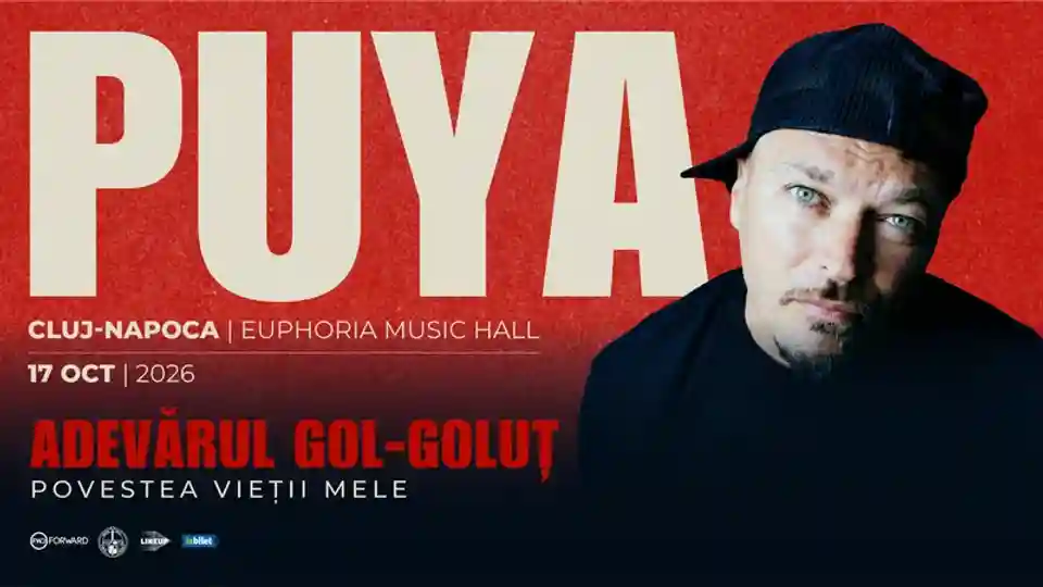 Puya prezintă turneul-concept Adevărul Gol-Goluț la Euphoria Music Hall