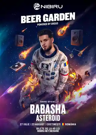 Babasha concertează la Nibiru Beer Garden pe 23 august
