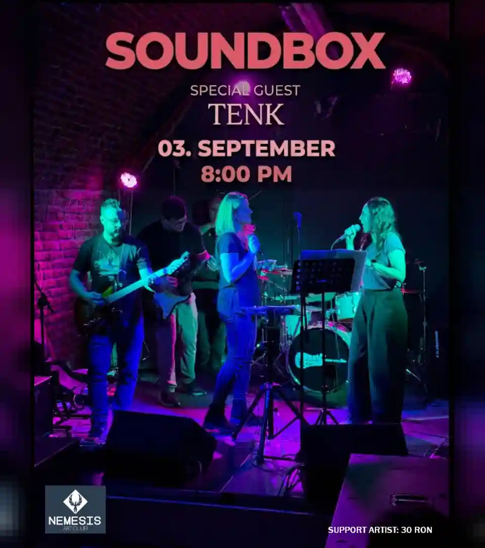 Trupa Soul Sucker concertează la Soundbox LIVE alături de TENK