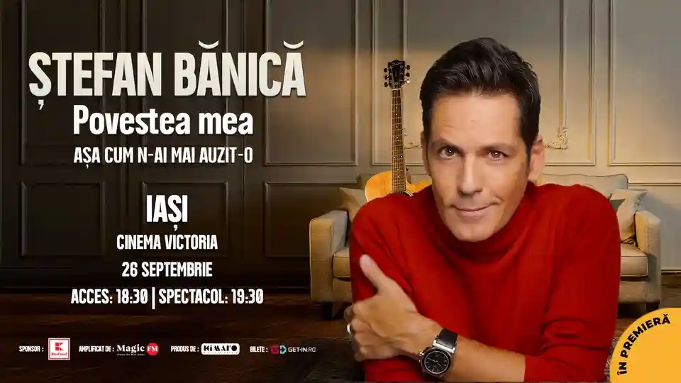 Ștefan Bănică anunță turneul național Povestea mea