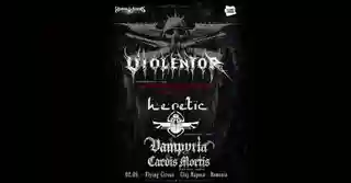 Concert Violentor, Heretic, Wrathhammer și Vampyria Caedis Mortis la Flying Circus